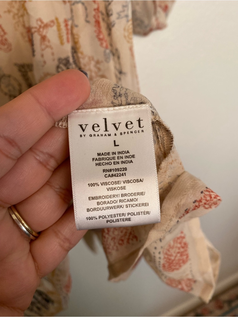 ✨ Velvet by Graham & Spencer Anthropologie Embroidered Boho Dress – Size L ✨ - Picture 8 of 13